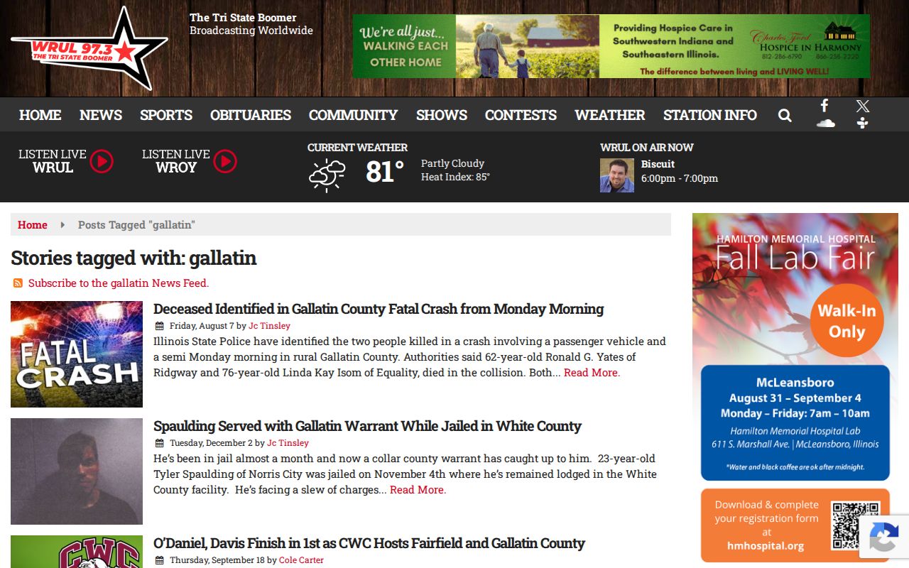 WRUL Gallatin tag archive used as a regional crime-news lead